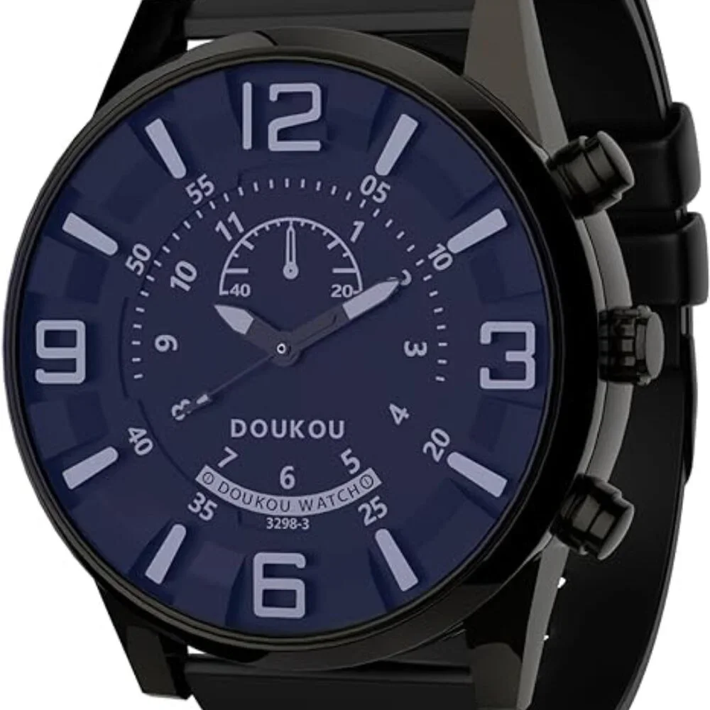 (SOLD ON EBay) DOUKOU Men's Watch~ Analog- Sapphire Glass- 3D Numeral Dial - Picture 3 of 10